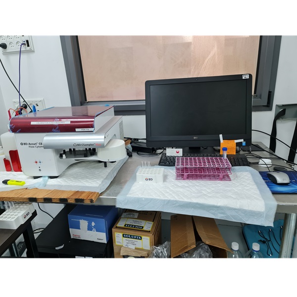 FACS Analyzer BD Accuri C6 Plus with automated sample loader יד שנייה